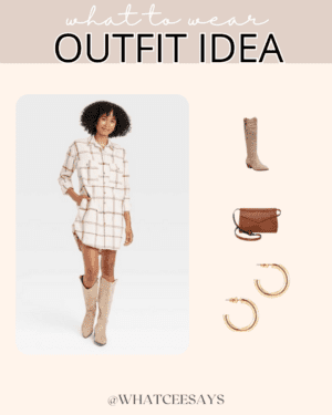 Target Plaid Shirt Dress – OOTD